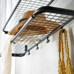 Essem Design Hat Rack & Hat Shelves*Classic 650 hat shelf, /, 2 levels, 100 cm Black