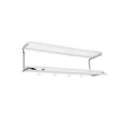 Essem Design Hat Rack & Hat Shelves*Classic 650 hat shelf, /chrome, 2 levels, 100 cm White