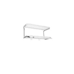 Essem Design Hat Rack & Hat Shelves*Classic 650 hat shelf, /chrome, 2 levels, 60 cm White