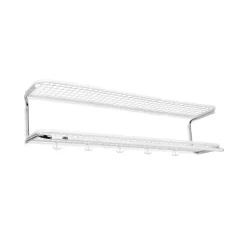 Essem Design Hat Rack & Hat Shelves*Classic 650 hat shelf, /chrome, 2 levels, 110 cm White