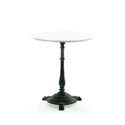 Byarums bruk Balcony Furniture|Table For Outdoor Use*Classic coffee table, Marble , black stand White