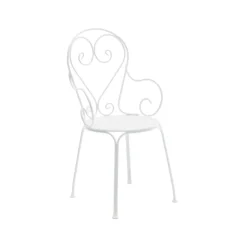 Byarums bruk Seating*Classic No.1 armchair, , metal seat White