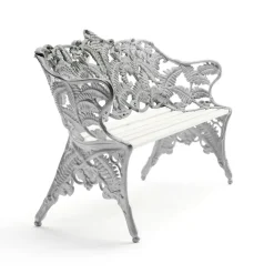 Byarums bruk Garden Sofas & Garden Benches|Outdoor Lounge Furniture*Classic sofa, lacquer pine, raw aluminum stand White