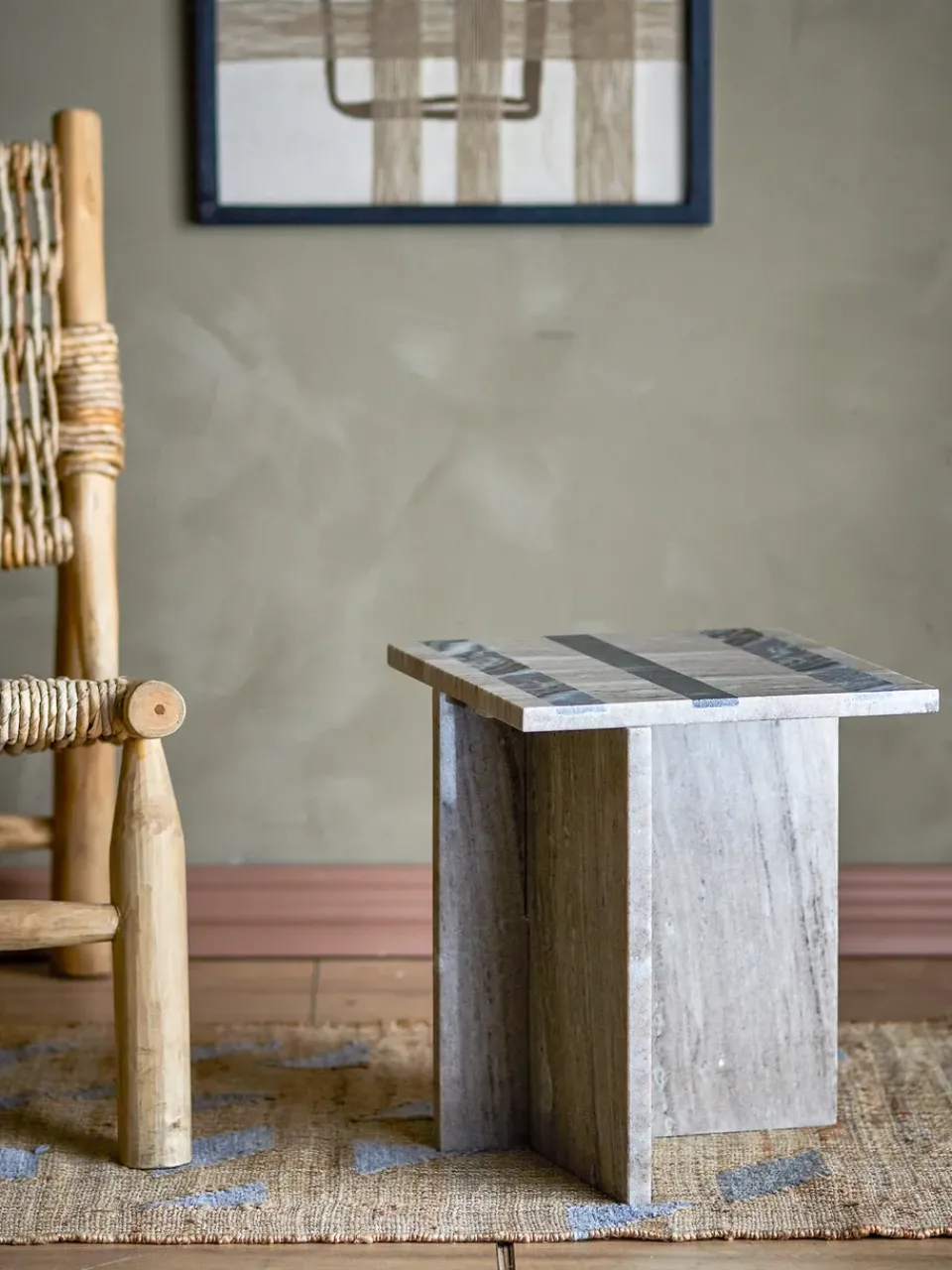 Bloomingville Side Tables*Clea side table, marble Brown