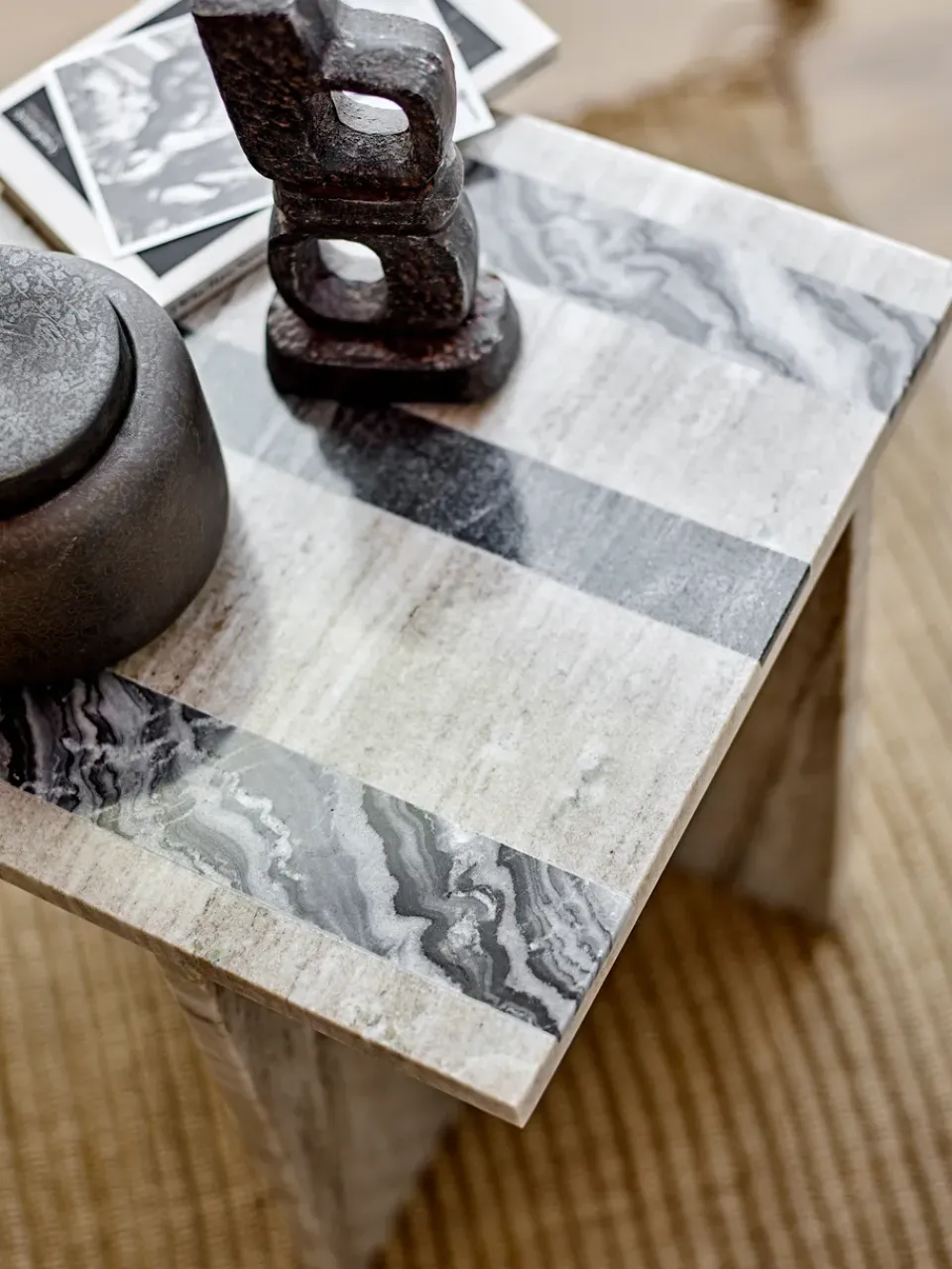Bloomingville Side Tables*Clea side table, marble Brown