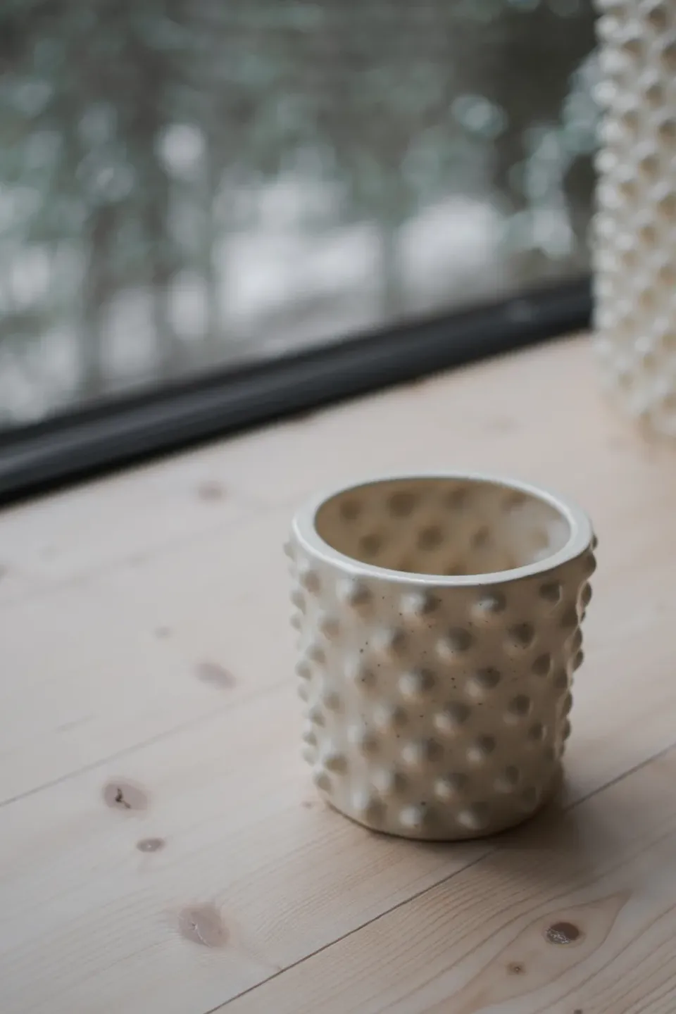 DBKD Garden Details & Accessories*Cloudy flower pot vanilla, Mini Ø15 cm White