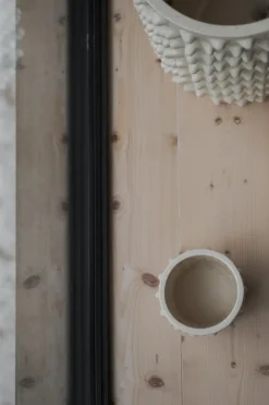 DBKD Garden Details & Accessories*Cloudy flower pot vanilla, Mini Ø15 cm White