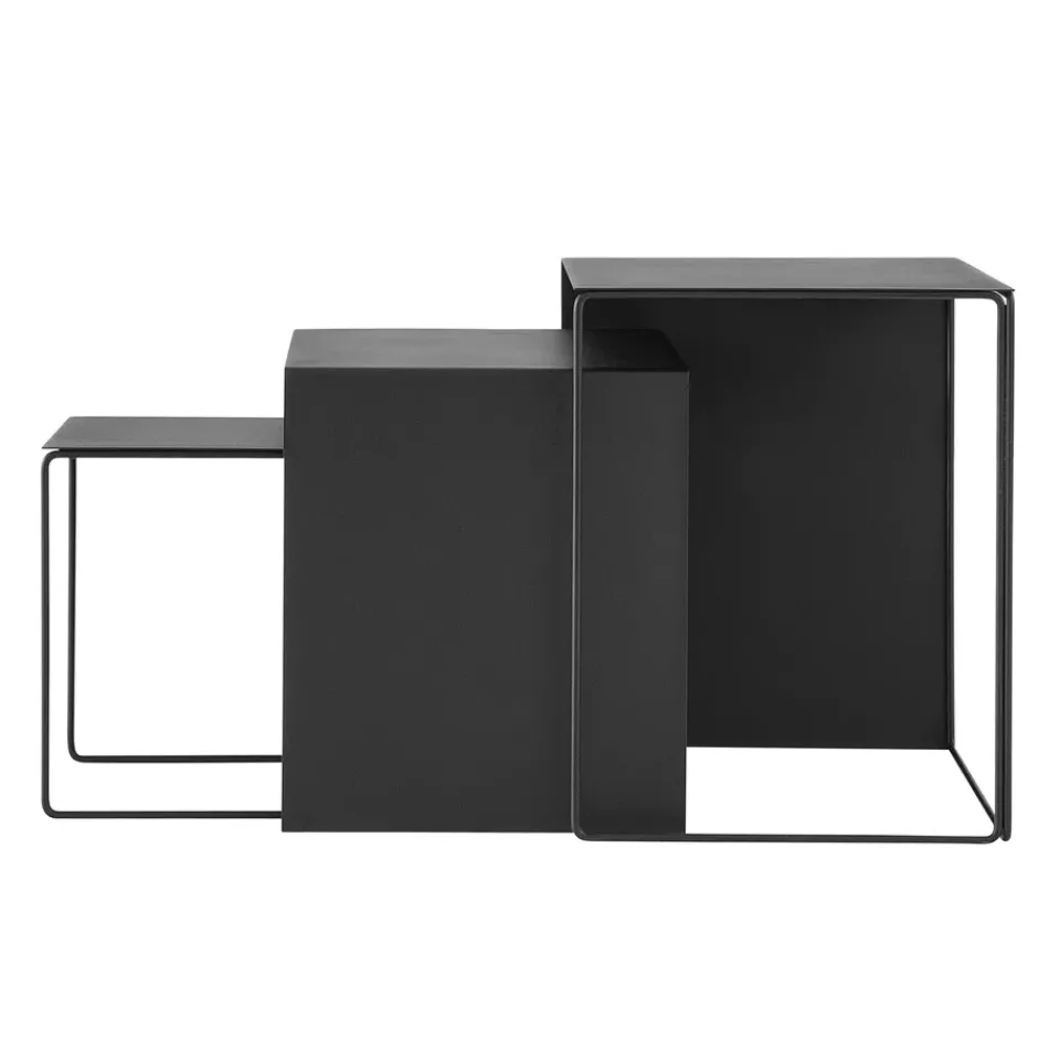 Ferm Living Side Tables*Cluster table 3-pack, Black