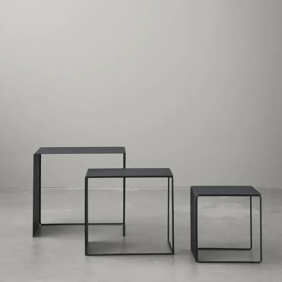 Ferm Living Side Tables*Cluster table 3-pack, Black