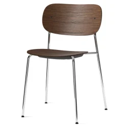 Audo Copenhagen Chairs*Co chair chromed legs, dark-stained oak Brown