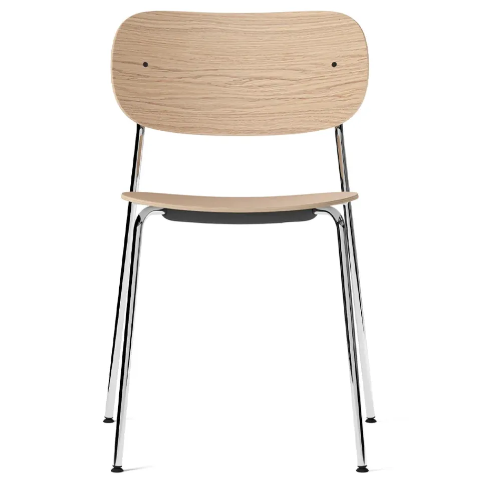 Audo Copenhagen Chairs*Co chair chromed legs, oak Brown