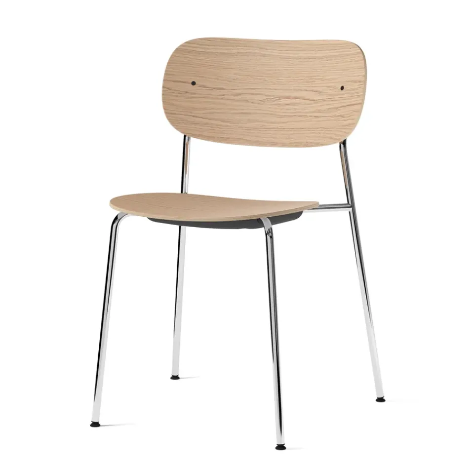 Audo Copenhagen Chairs*Co chair chromed legs, oak Brown