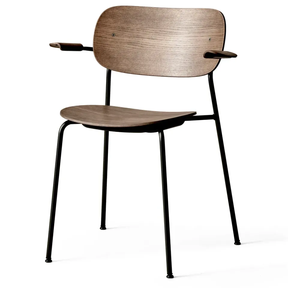 Audo Copenhagen Chairs*Co Chair dining chair with armrest, Dark stained oak Brown