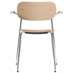 Audo Copenhagen Chairs*Co chair with armrest chromed legs, oak Brown