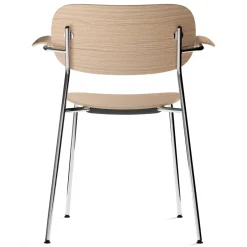Audo Copenhagen Chairs*Co chair with armrest chromed legs, oak Brown