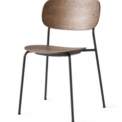 Audo Copenhagen Chairs*Co dining chair black legs, Dark stained oak Brown
