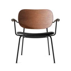 Audo Copenhagen Armchairs & Footstools*Co lounge chair, Leather dakar 0842 , back & arm, dark stained oak, legs Black