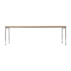 Audo Copenhagen Desks*Co Table conference table 240x100cm, Chrome, laminate creme Grey