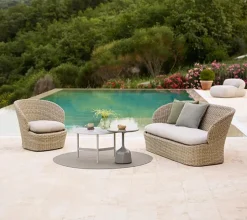 Cane-line Garden Sofas & Garden Benches|Outdoor Lounge Furniture*Coast 2,5 seat sofa, Sand (Flat Weave) Beige