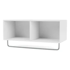 Montana Hat Rack & Hat Shelves*COAT hat shelf with clothes rails, New White