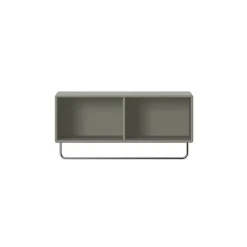 Montana Hat Rack & Hat Shelves*COAT hat shelf with clothes rails, Fennel 144, incl. suspension Green