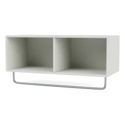 Montana Hat Rack & Hat Shelves*COAT hat shelf with clothes rails, Nordic Grey
