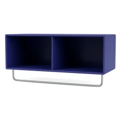 Montana Hat Rack & Hat Shelves*COAT hat shelf with clothes rails, Monarch Blue