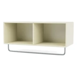 Montana Hat Rack & Hat Shelves*COAT hat shelf with clothes rails, Vanilla Beige