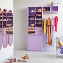 Montana Hat Rack & Hat Shelves*COAT hat shelf with clothes rails, Graphic 100, incl. suspension Grey
