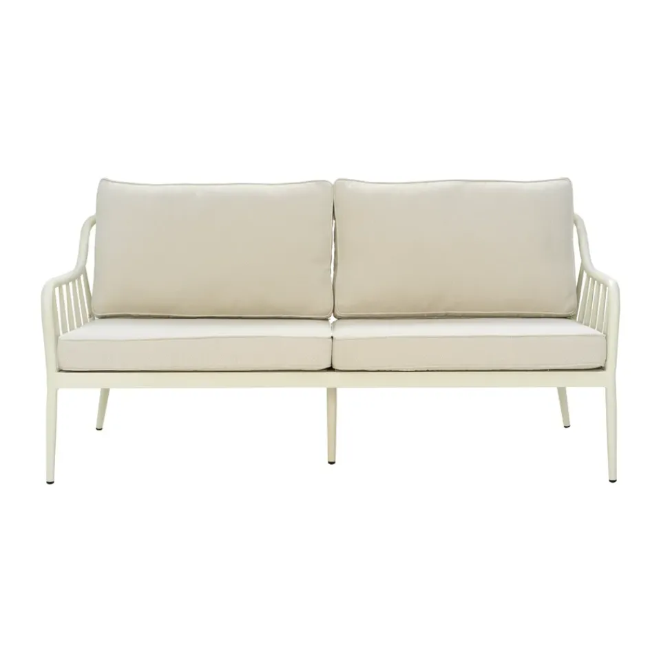 Brafab Garden Sofas & Garden Benches|Balcony Furniture*Coleville sofa, Pearl -dot beige, 3-seater White