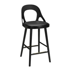 Hans K Bar Stools*Colibri bar stool 63 cm, Stained oak- pad Black