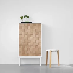 A2 Display & Glass Cabinets*Collect 2016 cabinet, oiled oak- White