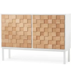 A2 Display & Glass Cabinets*Collect 2016 low cupboard, oiled oak- White
