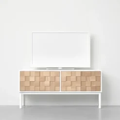 A2 T.V & Media Units|Dressers & Sideboards*Collect 2016 media bench with leg, oiled oak- White