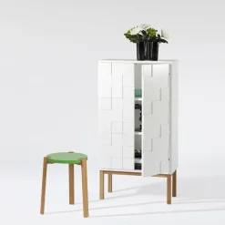 A2 Display & Glass Cabinets*Collect cabinet 2010 oak, Oak leg White