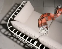 Brafab Garden Sofas & Garden Benches*Collier sofa module, Pearl -teddy beige, middle section White