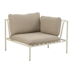 Brafab Garden Sofas & Garden Benches*Collier sofa module, Pearl -teddy beige, corner White
