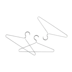 HAY Clothes Racks, Coat Stands & Hangers|Clothes Hooks & Hangers*Colour hanger 3-pack, Mirror Silver-coloured