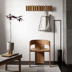 Kristina Dam Studio Clothes Racks, Coat Stands & Hangers*Column hanger, Oak lacquered Black