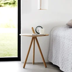 Woud Side Tables*Come here table, soaped oak Brown