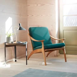 Warm Nordic Coffee Tables*Compose coffee table Ø50 cm with brass base, Smoked oak Brown