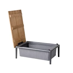 Cane-line Table For Outdoor Use|Outdoor Lounge Furniture*Conic box table, , teak Grey