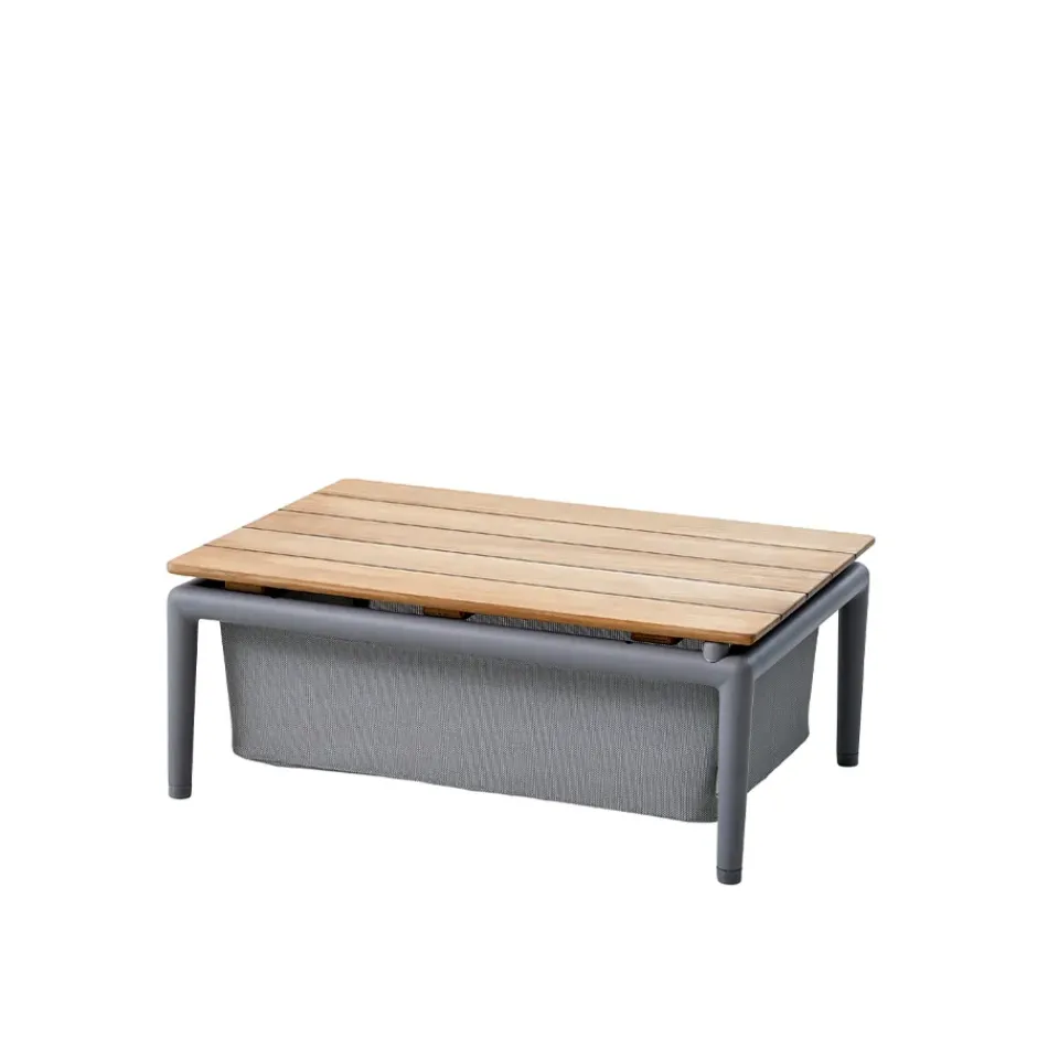 Cane-line Table For Outdoor Use|Outdoor Lounge Furniture*Conic box table, Light , teak Grey