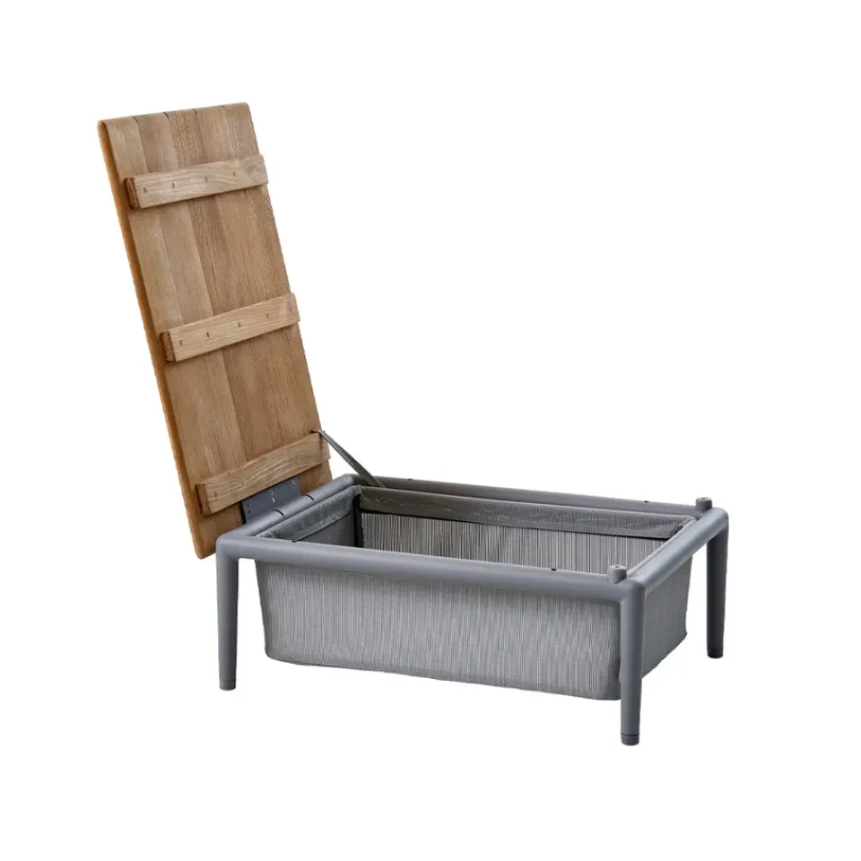 Cane-line Table For Outdoor Use|Outdoor Lounge Furniture*Conic box table, Light , teak Grey