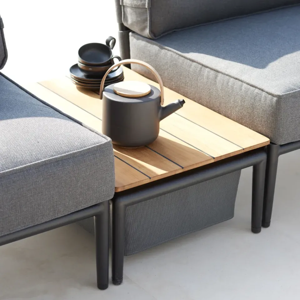 Cane-line Table For Outdoor Use|Outdoor Lounge Furniture*Conic box table, Light , teak Grey