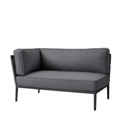 Cane-line Garden Sofas & Garden Benches|Outdoor Lounge Furniture*Conic modular sofa, airtouch , right, incl. cushions Grey