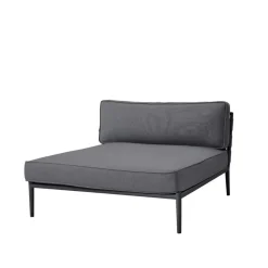 Cane-line Garden Sofas & Garden Benches|Outdoor Lounge Furniture*Conic modular sofa, airtouch , daybed, incl. cushions Grey