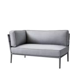 Cane-line Outdoor Lounge Furniture|Garden Sofas & Garden Benches*Conic modular sofa, airtouch light -right-incl. cushions Grey