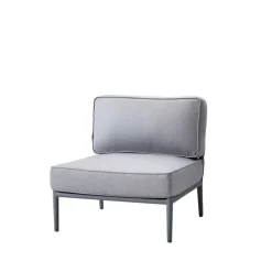 Cane-line Outdoor Lounge Furniture|Garden Sofas & Garden Benches*Conic modular sofa, airtouch light -single-incl. cushions Grey