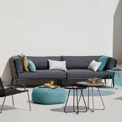 Cane-line Outdoor Lounge Furniture|Garden Sofas & Garden Benches*Conic modular sofa, airtouch light -single-incl. cushions Grey